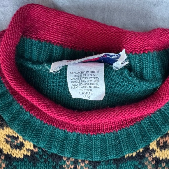 Vintage Horse Sweater – Youth L (Fits Women’s XS) - Picture 5 of 6